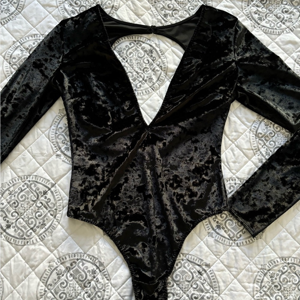 Victorias Secret Velvet Bodysuit